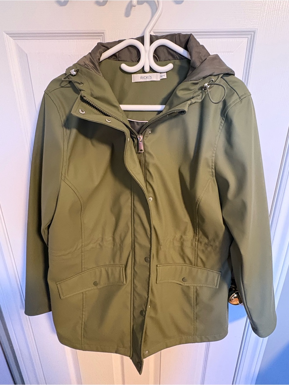 Ricki's Olive Utility Hooded Jacket
